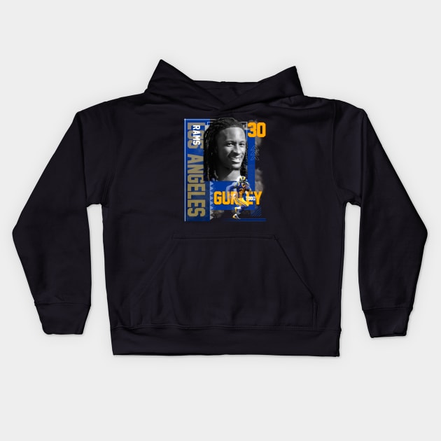 Los Angeles Rams Todd Gurley 30 Kids Hoodie by today.i.am.sad